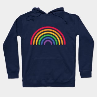 Rainbow neon pride Line Hoodie